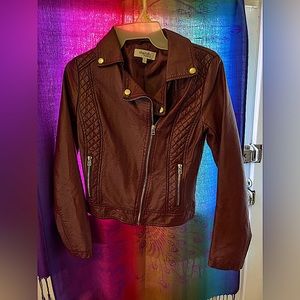 Girls leather jacket